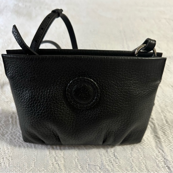 BRIGHTON Ferrara Folly Cloud Crossbody Bag Black Leather - Picture 2 of 7
